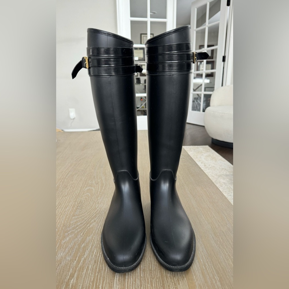 Authentic Burberry Riding Rain Boots